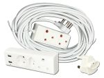 Extension Cord 15M Bundle With 3 Way USB Multiplug And 1 Adapter