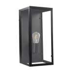Maria Metal And Glass Wall Light Black
