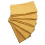 Continental Cotton Linen Napkin 6 Piece Set - 40CM - Yellow