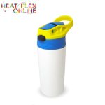 Sublimation Kids Sippy Cup Yellow And Blue Stainless Steel