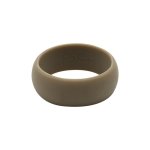 Men's Plain Silicone Rings - Natural Selection - Brown 7