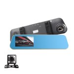 Anytek A60 4 inch IPS Screen 1080P HD 170Degree Wide Angle ADAS Dual Camera  Driving Recorder 