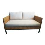 Nakisha Rattan Two Seater Sofa