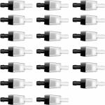 Leinuosen 20 Pack Aquarium Air Pump Check Valves Plastic One Way Non-return Check Valve Air Pump Accessories For Fish Tank Black