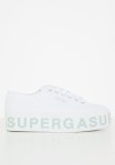 Superga 2790 Platform Lettering - AH6 White Iceburg Green