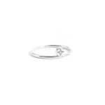 Moonstone Dot Ring In Silver - M