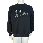 Voguing Embroidered Cotton Sweatshirt - S m l - Large