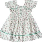 Charming Baby Girl Rose Print Dress Sweet Floral Fashion