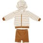 Made 4 Baby Unisex 2 Piece Stripe Hooded Set 0-3M