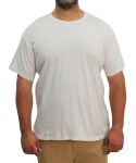 Mens Plain Cotton Crew Neck Tee - 10XL White