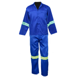Royal Blue Conti Suit 2 Piece Polycotton With Reflective Tape - Royal Blue 44
