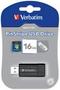 Verbatim Pinstrip 16GB Black USB 2.0 Type-a USB Flash Drive 49063