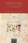 Verse Libel In Renaissance England And Scotland Hardcover