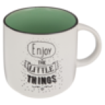Enjoy Slogan Coffee Mug