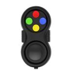 Fidget Pad - Black & Rainbow