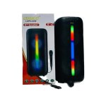 Lexuco 8 Inch LSPK-A994 Bluetooth Party Speaker Deep Bass LED Light Effects USB & Aux Playback