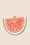Cute Watermelon Canvas Print - 600MM X 600MM