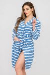 Senza Plush Huggle Hooded Soft Dressing Bathrobe Gown With Pockets & Belt For Women