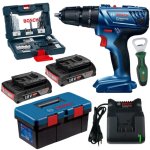 Bosch - Cordless Drill 2X2AH Batteries Charger Bit Set & Bottle Opener