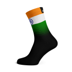 India Flag Socks - Medium Black