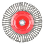 Tork Craft Wire Wheel Brush Single Section Twisted Stinger 175MM X M14