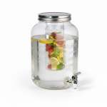 8LT Glass Dispenser With Infuser Clear