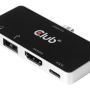 CLUB3D USB Type-c 4-IN-1 Port Replicator - HDMI Type-c Pd Usb-a & Audio CSV-1591