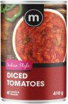 M Indian Style Diced Tomatoes Vegetables