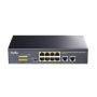 10-PORT 10/100M Ethernet Poe+ Switch Grey