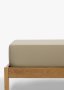 Washed Cotton Sateen Fitted Sheet
