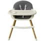 Generic 3-IN-1 Eat & Grow Highchair / Toddler Chair Booster Seat Chair Grey White