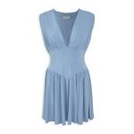 Blue Drape MINI Dress