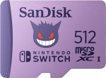 SanDisk Microsdxc Card For Nintendo Switch 512GB Pokemon Gengar