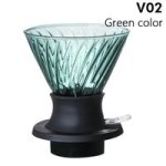 Coffee Accessories Coffee Dripper Glass Coffee Dripper Dark Khaki