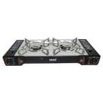 Totai Black Portable Double Cartridge Gas Stove - 26 007X2B