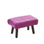 Betty Small Foot Stool Ottoman/ Modern Accent Step Stool Seat - Purple