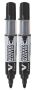 V Board Master Bullet Tip Whiteboard Marker Pack Of 2 - Black