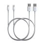 Iphone USB Cable For Iphone 6 7 8 X 11&11PRO & 12PRO Max Pack 2