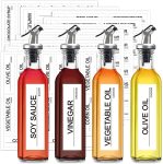 Glass Olive Oil Dispenser Bottles 4 X 500ML
