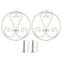 2PIECES Rose Gold Wall Candle Sconces