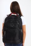 Prasdos Backpack Black School Bag Travel Bag With Multiple Compartments XL
