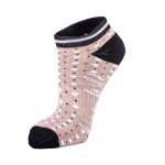 WBL385 Camel Spotty Heart Anklet