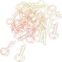 30PCS Key Shaped Paper Clips Creative Decorative Document Clips