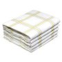 Kitchen Towel 040X080CM Big Checks Canary Yellow Design 20040 5 Pack