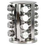 16 Jars Rotating Spice Rack - Rose Gold