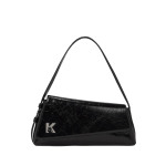 Geo High-shine Flap -black