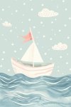 Sail Boat - Wall Art Print - A1