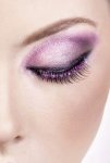 Black Purple Rhinestone Eyelashes
