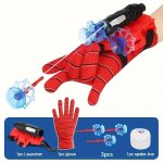 Spider Silk Launcher Gloves: Experience Superhero Thrills - Launch Elastic Ropes Perfect Party Decor & Birthday Gift - 3 Bombs 2