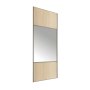 Wardrobe Sliding Door 1/2 Mirror Cream Acaccia H250XW92CM